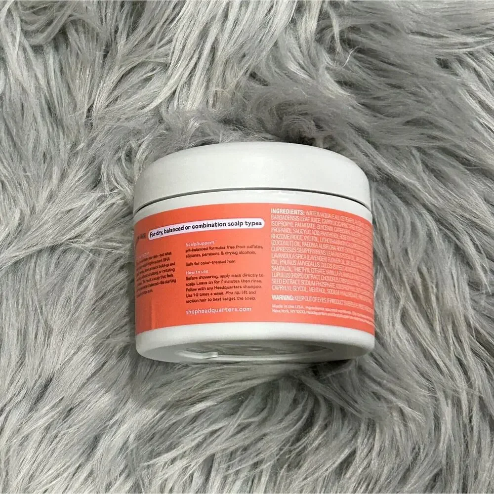 Headquarters Exfoliating‎ Mask For Dry Roots Scalp Care NEW- Peony & Coconut